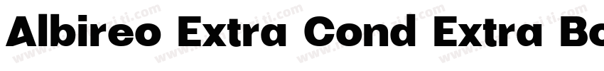 Albireo Extra Cond Extra Bold Itali字体转换